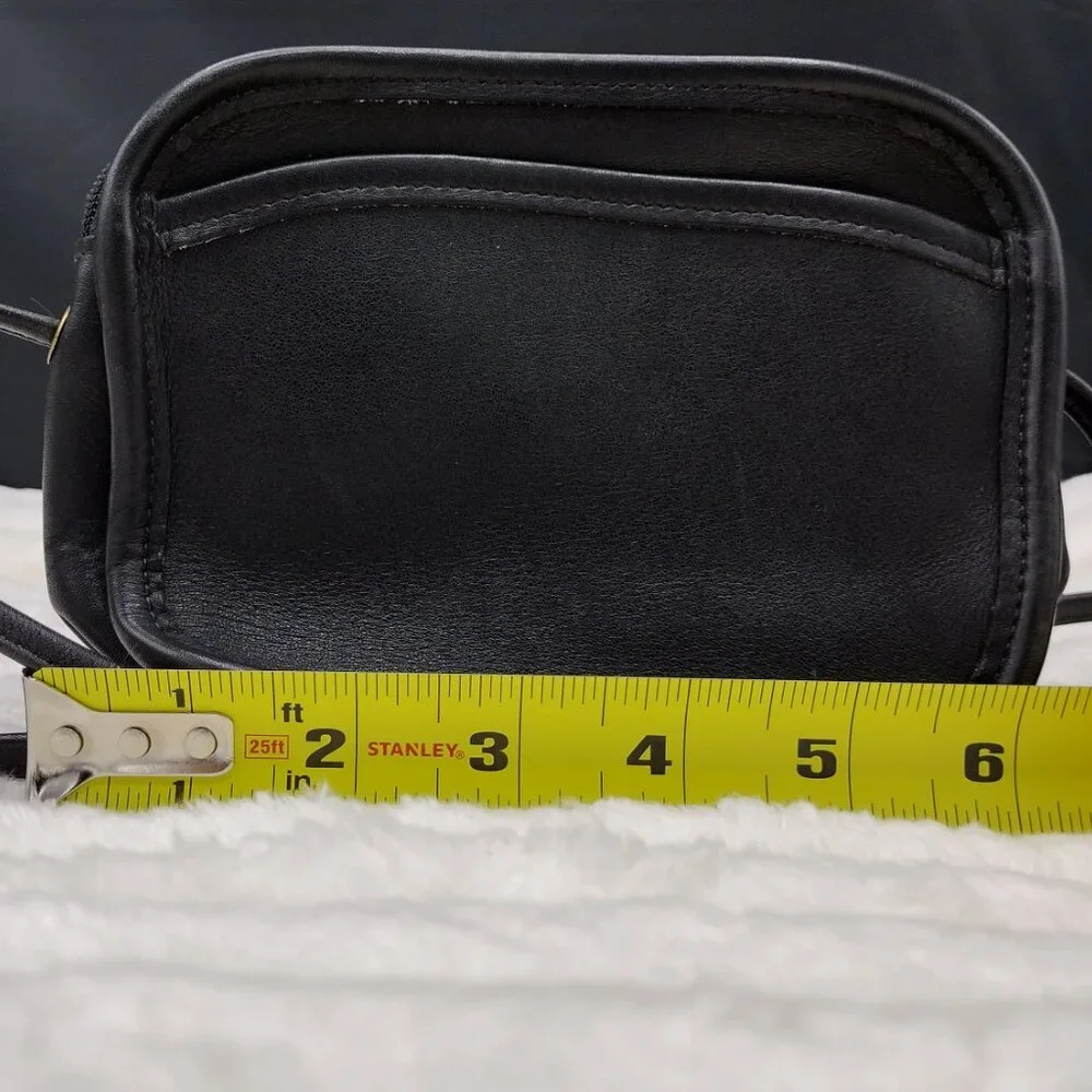 Vintage Coach Black Style 9935 Style /Hadley Zip Top zipper closure/Front PKT - Picture 4 of 16